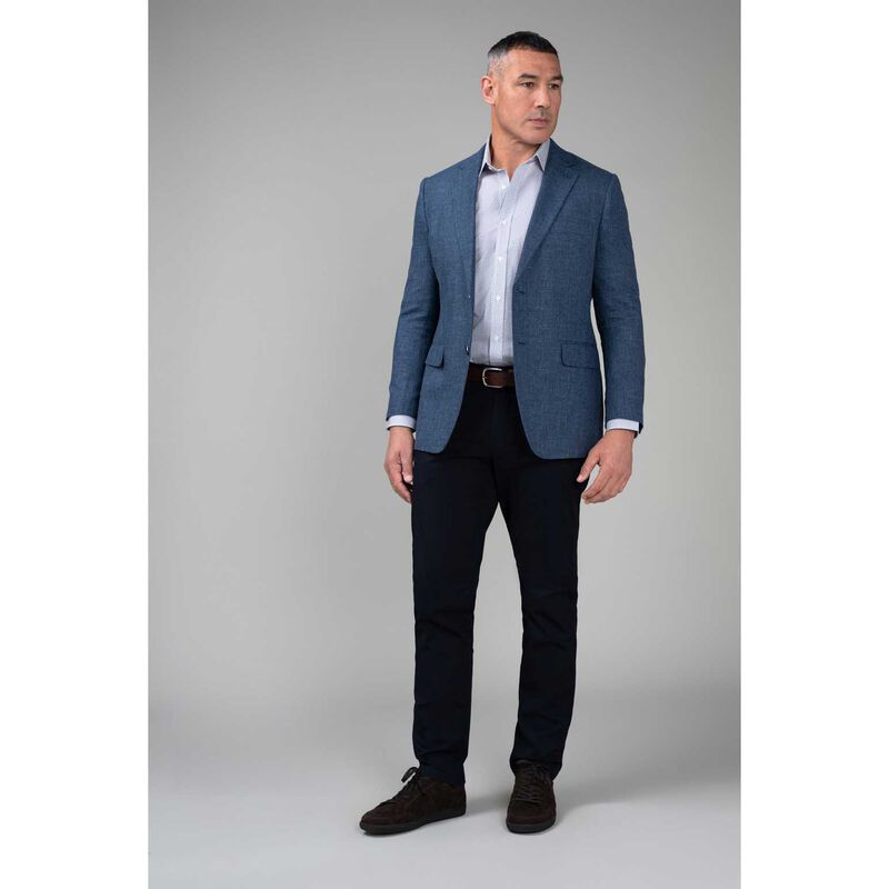 Rembrandt Cooper Pacific Blue Linen-Slub Blazer image number 3