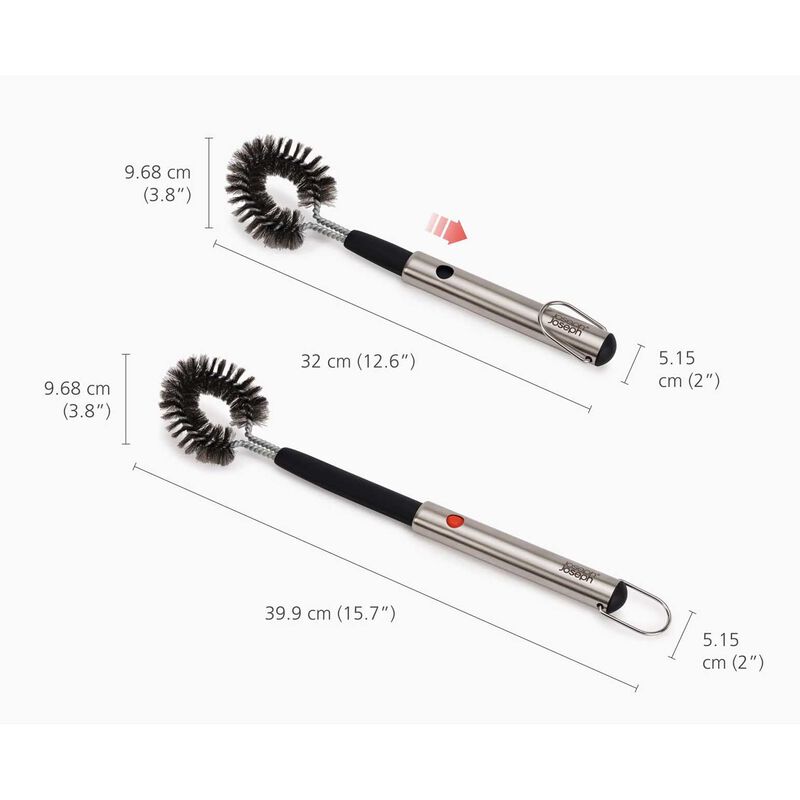 Joseph Joseph Grillout Heavy-Duty BBQ Cleaning Brush With Retractable  Head image number 2