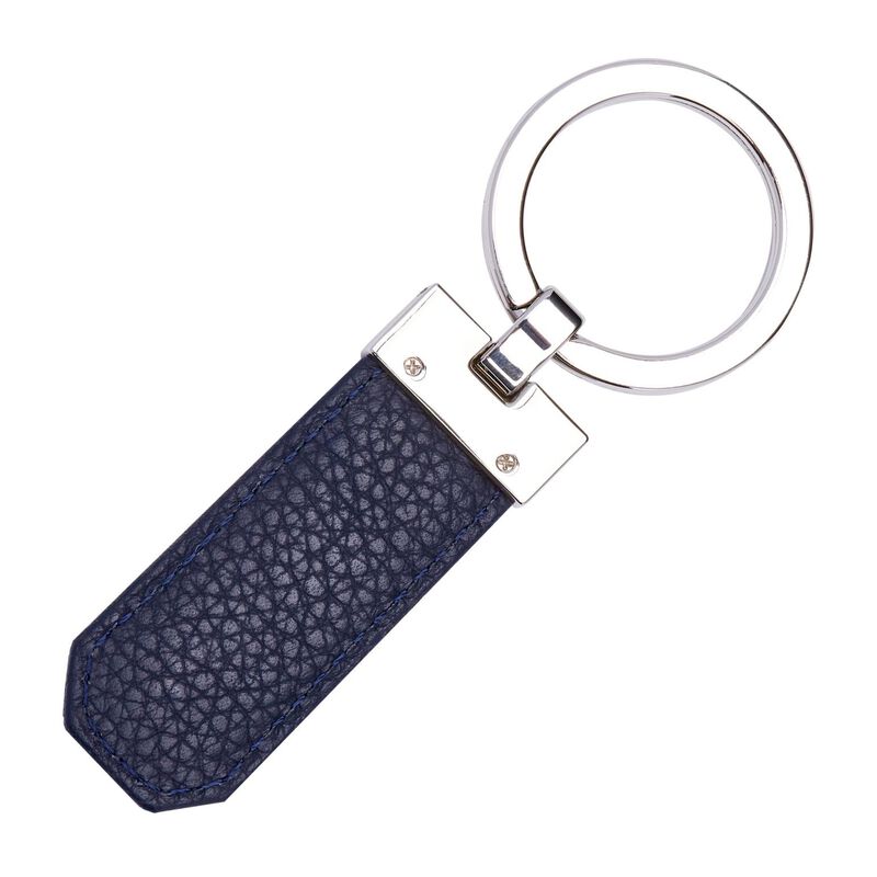 Hugo Boss Key Ring Classic Grained Navy image number 1