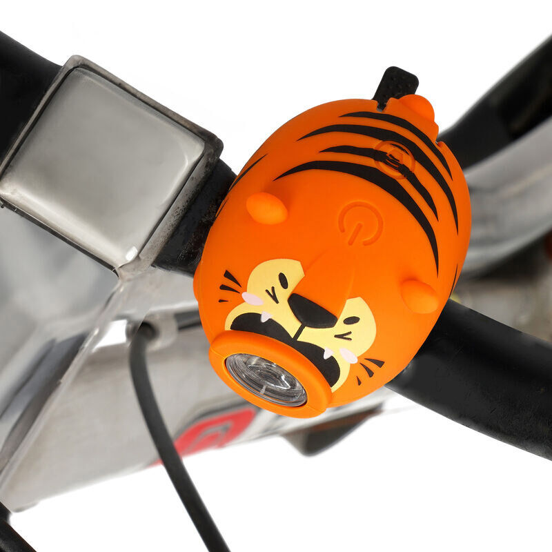Legami Rechargeable Front Bike Light with Bell - Tiger image number 2