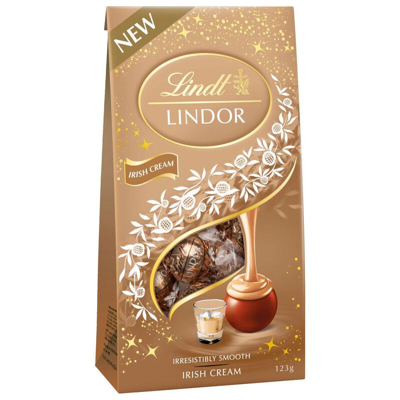 Lindt Lindor Irish Cream Pouch Bag 123g image number 0