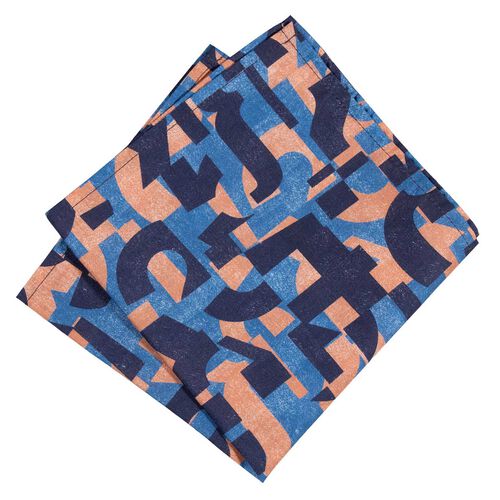 Parisian Slogan Pocket Square