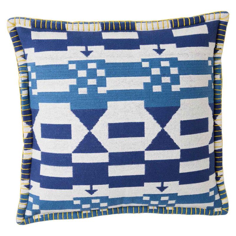 Kip&Co X Anna Spiro Tik Tak Woven Cushion image number 0