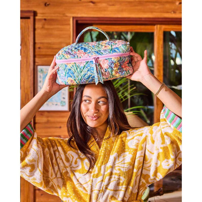 Kip&Co X Anna Spiro Gladiolus Quilted Cotton Toiletry Case image number 3