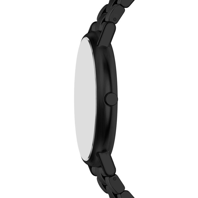 Skagen Signatur Three-Hand Black Stainless Steel Watch image number 2