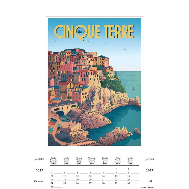 Istituto Fotocromo Vacanze Italiane Italiano Large Art Calendar 2027 image number 1