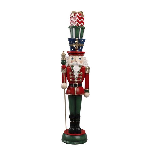 Traditional Nutcracker With Parcels Hat 20 Inch