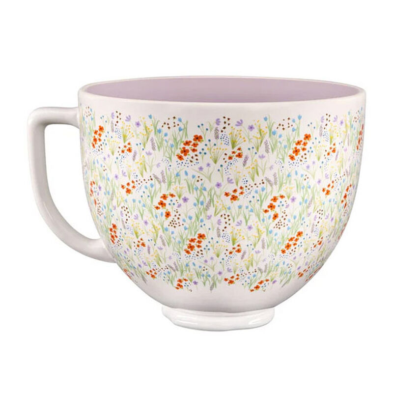 KitchenAid KSM156 Artisan Stand Mixer With Ceramic Bowl - Wildflower image number 2