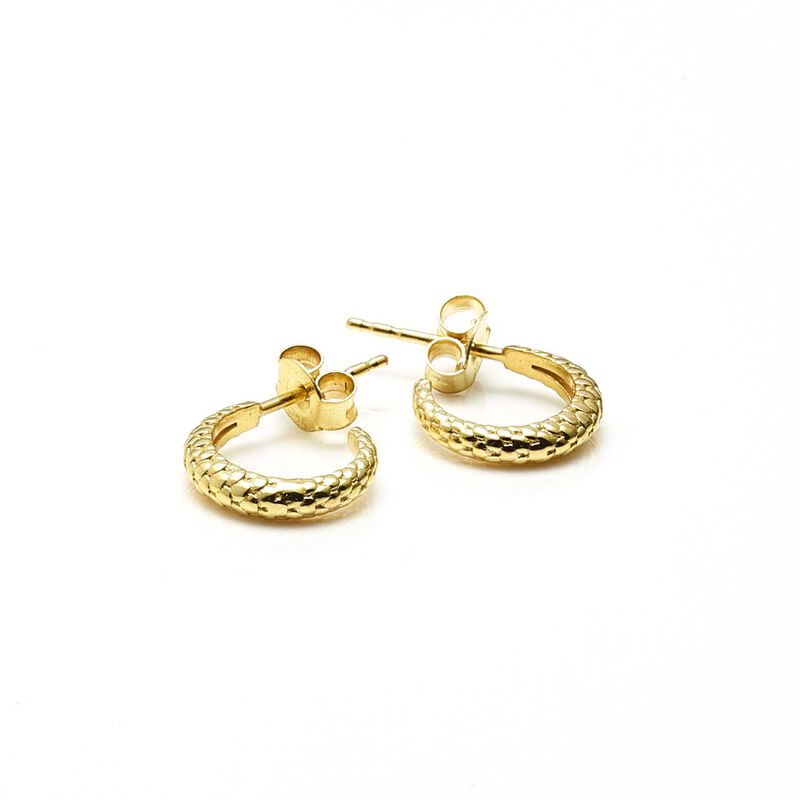 Silk & Steel Small Infinity Hoops image number 1