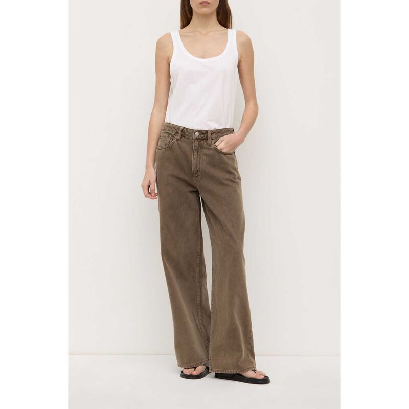 Assembly Label Womens Boyfriend Jean Ganache image number 3