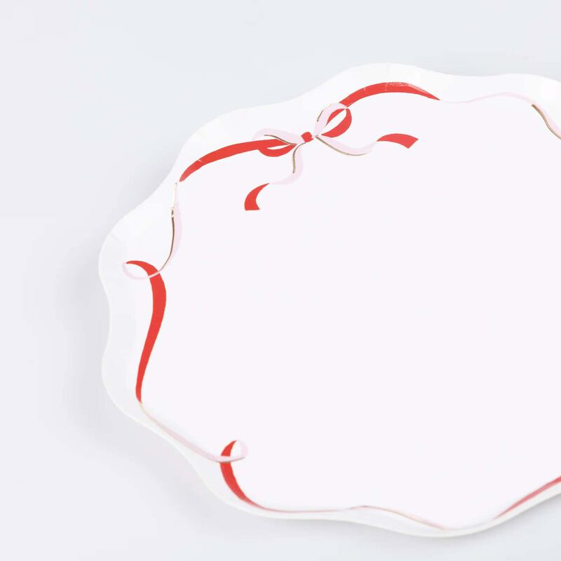 Meri Meri Ribbon Bow Side Plates (x 8) image number 2