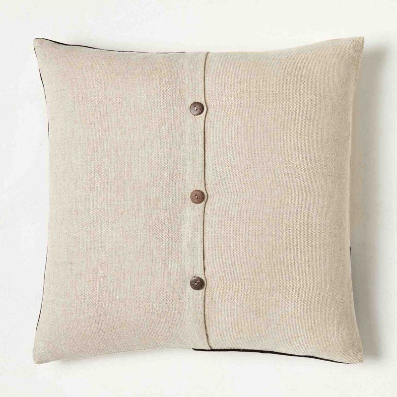 West Elm Cotton Linen Velvet Cushion Cover 61cm Copper image number 1