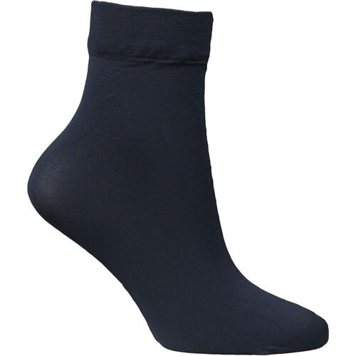Columbine Black Nylon Opaque Anklettes 50 Denier