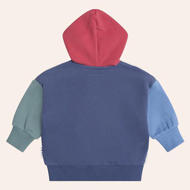 Huxbaby Huxbear Zip Up Hoodie Colour Block 6M-2Y image number 1