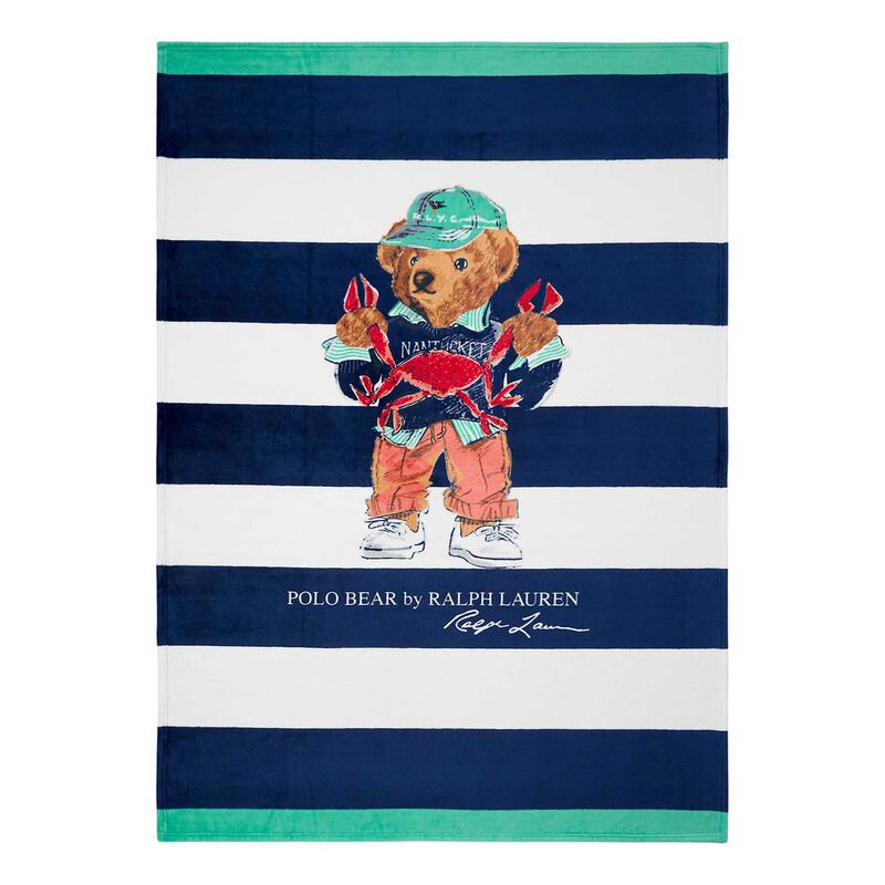 Polo Ralph Lauren Seaside Polo Bear Throw Blanket image number 0