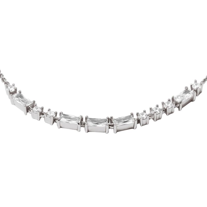 Emporio Armani Sterling Silver Station Bracelet image number 1