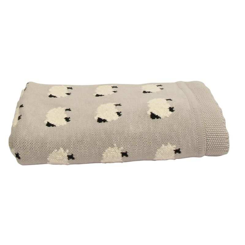 French Country Counting Sheep Cotton Throw image number 0