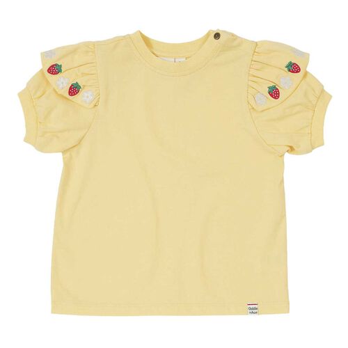 Goldie + Ace Flounce Shoulder Strawberry Top 3-5Y