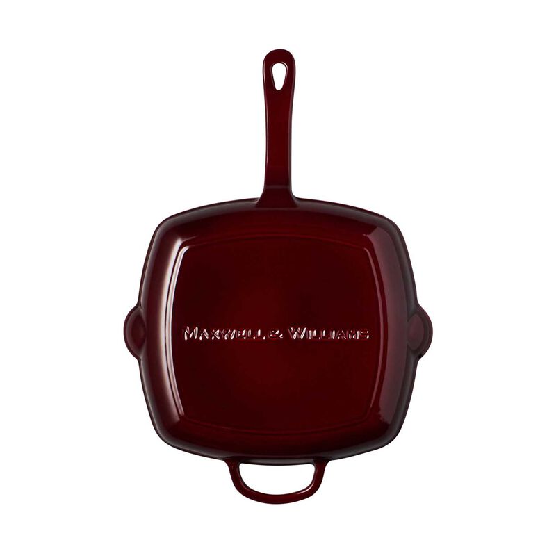Maxwell & Williams Cast Iron Grill Pan Merlot 26cm Gift Boxed image number 1