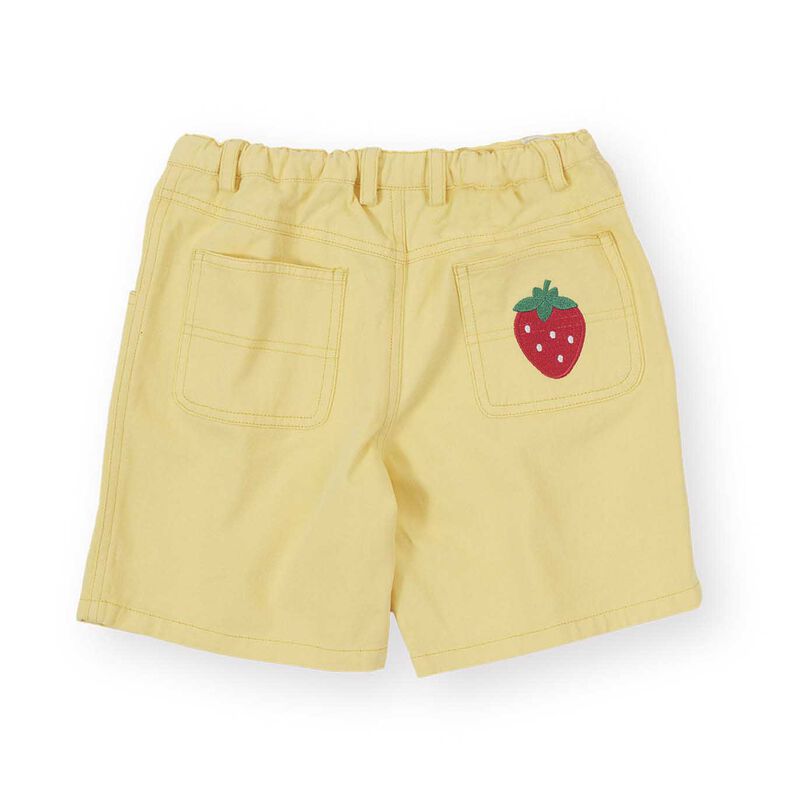 Goldie + Ace Wide Leg Strawberry Denim Shorts 3-5Y image number 1