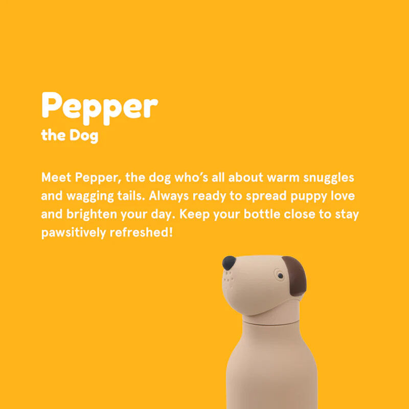 Asobu Bestie Bottle 460ml Brown Dog image number 1