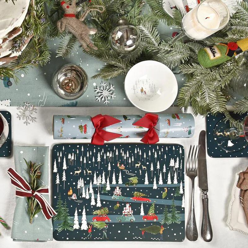 Sophie Allport Home For Christmas (Scene Style) Placemats Set Of 4 image number 1