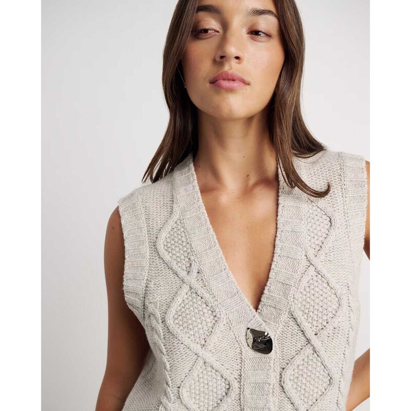 JAG Imogen Cable Knit Vest image number 6