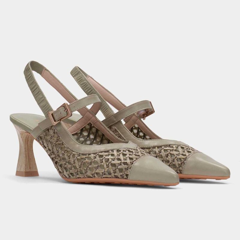 Hispanitas Giorgia Raffia Slingback Heel image number 1