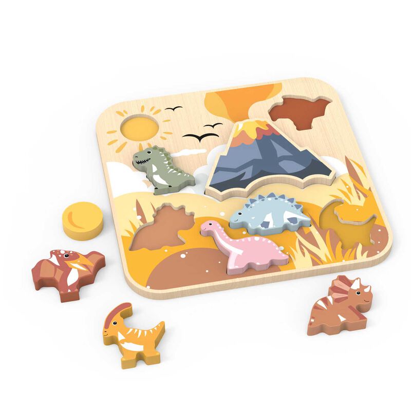 Speedy Monkey Dinosaur Chunky Puzzle image number 1