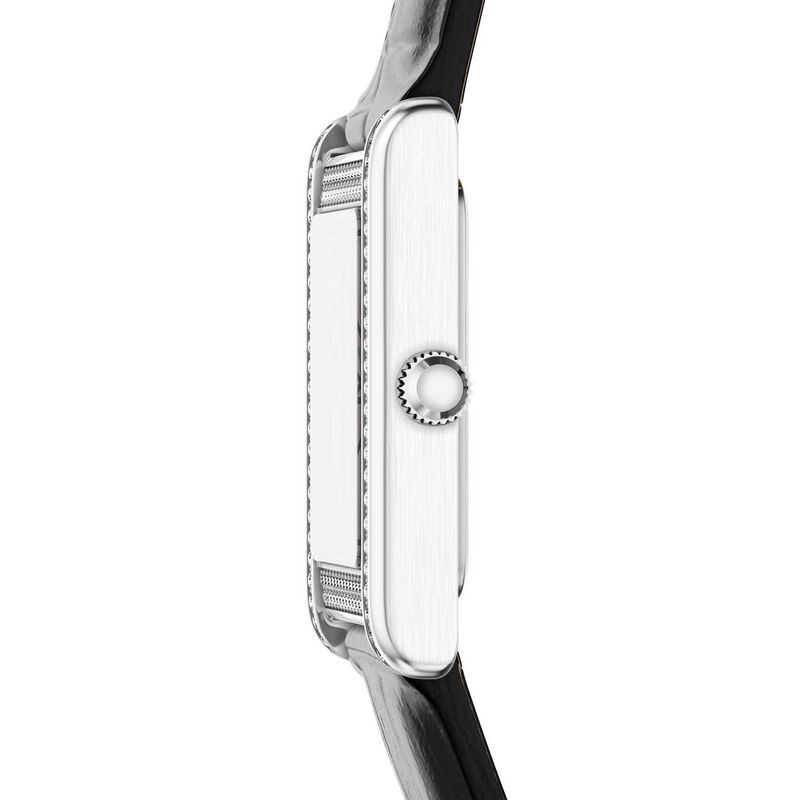 Emporio Armani Two-Hand Black Leather Watch image number 2
