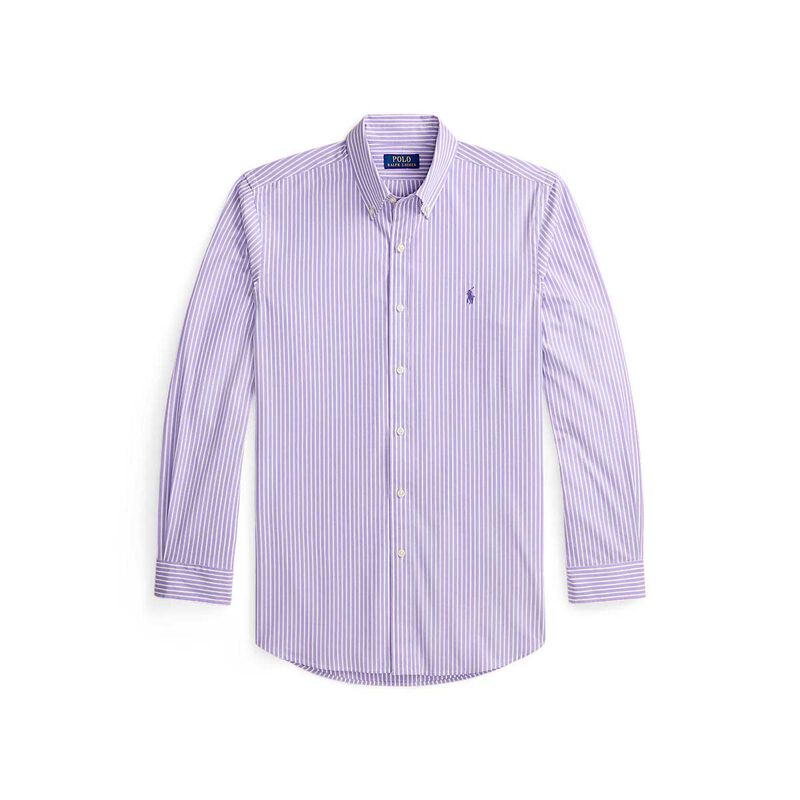Polo Ralph Lauren Custom Fit Striped Stretch Poplin Shirt image number 2
