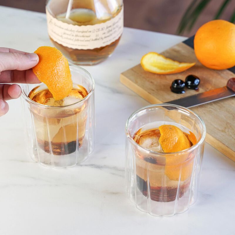 Double Walled Rocks Glasses by Viski® image number 3