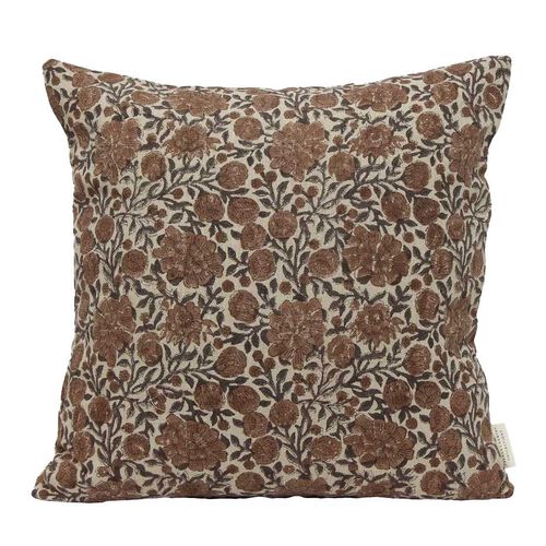 French Country Abigail Floral Handblock Cushion Cover