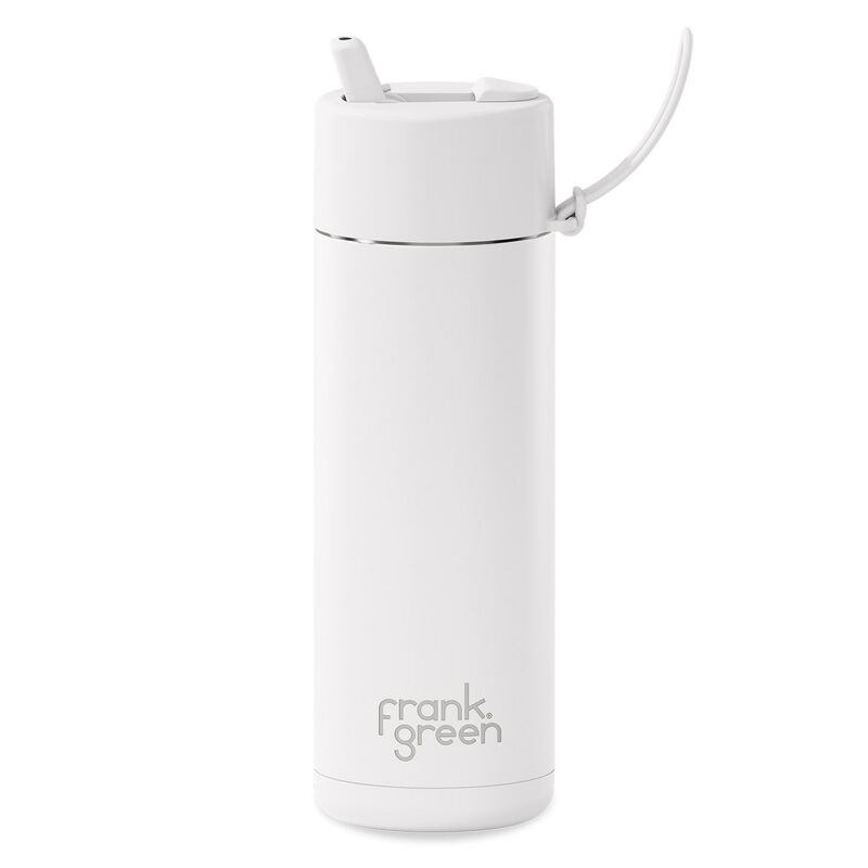 frank green 20oz Reusable Bottle with Flip Straw Lid Cloud image number 0
