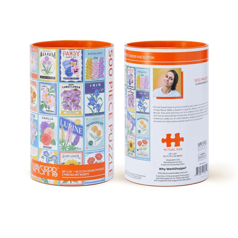 WerkShoppe Seed Packets 500 Piece Puzzle image number 3