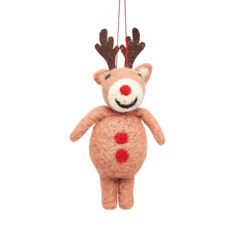 Sass & Belle Rudolph Felt Decoration image number 0