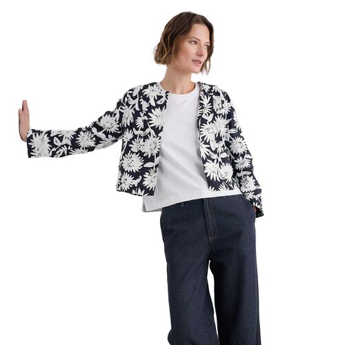 Seasalt Cornwall Country Lane Jacket Daisy Shadow Inkwell