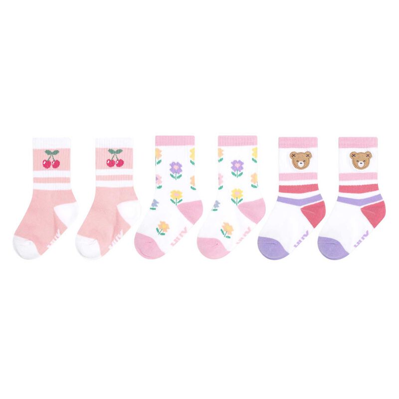 Huxbaby 3Pk Girls Sports Socks image number 0