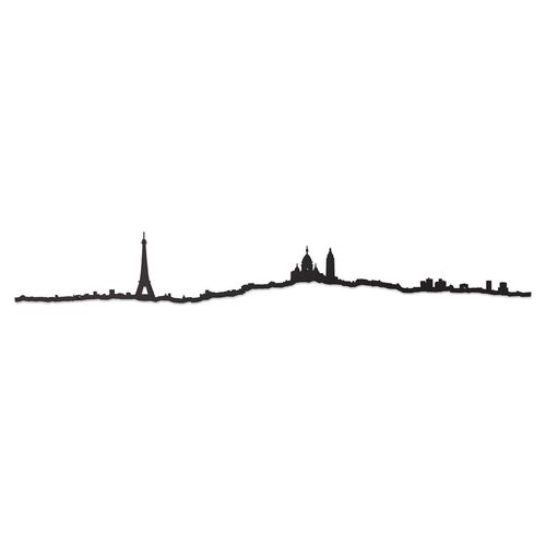 The Line Skyline of Paris Black Steel Silhouette 50cm