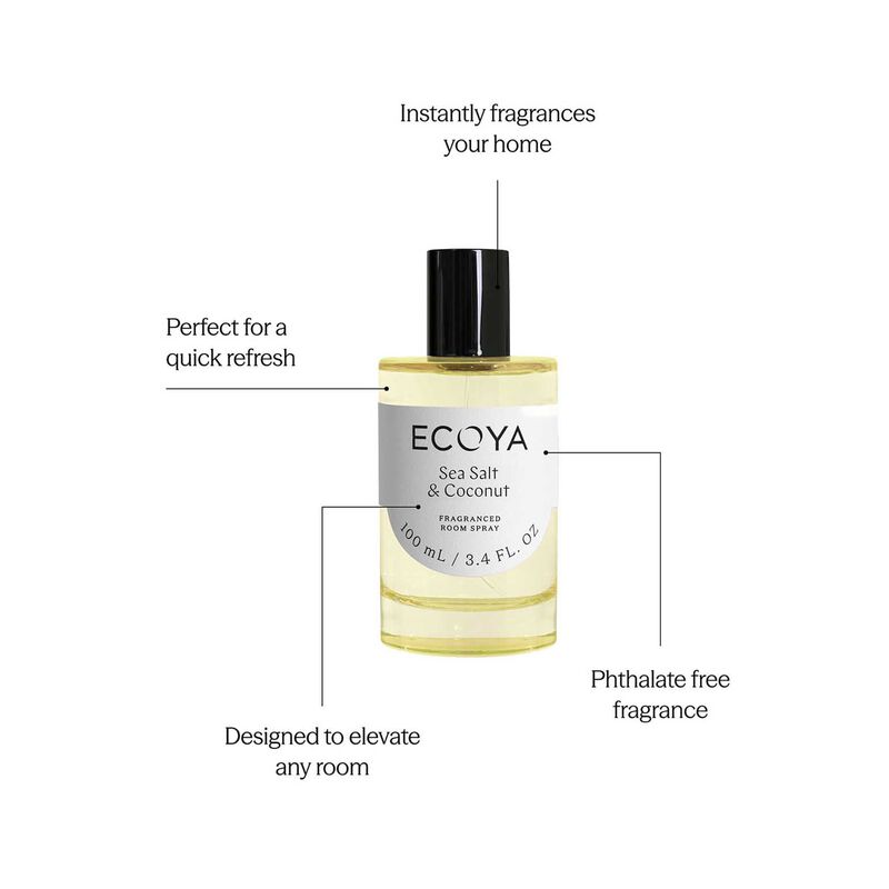 ECOYA Sea Salt & Coconut Room Spray 100ml image number 2