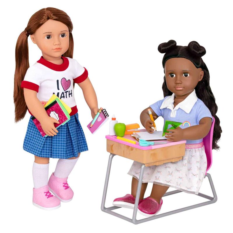 Our Generation Dolls Accessory Set - Flying Colours School Desk image number 1