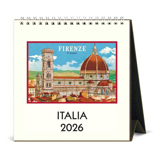 Cavallini Italia 2026 Desk Calendar