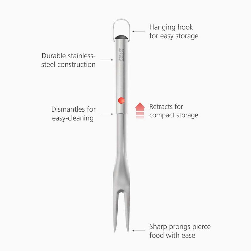 Joseph Joseph Grillout BBQ Fork With Retractable Head image number 3