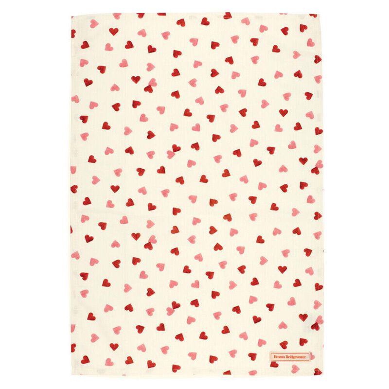 Emma Bridgewater Pink Hearts Teatowel & Gloves Set Ballantynes