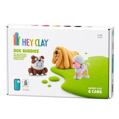 Hey Clay Poodle Poppy Bulldog Hypno 6 Cans