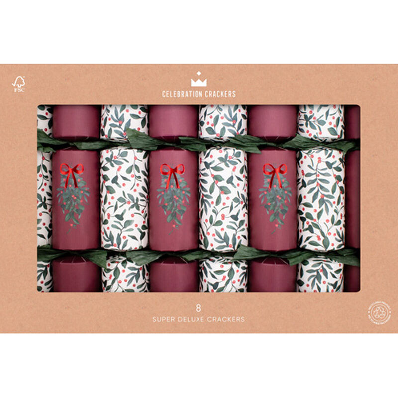 The Paperie Super Deluxe Crackers 14 In. Merry Berry (8 Pack) image number 0