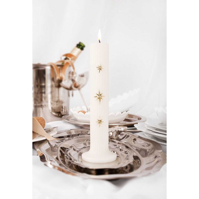 Smith & Co. Tonka & White Musk Festive Pillar Candle 250g image number 2