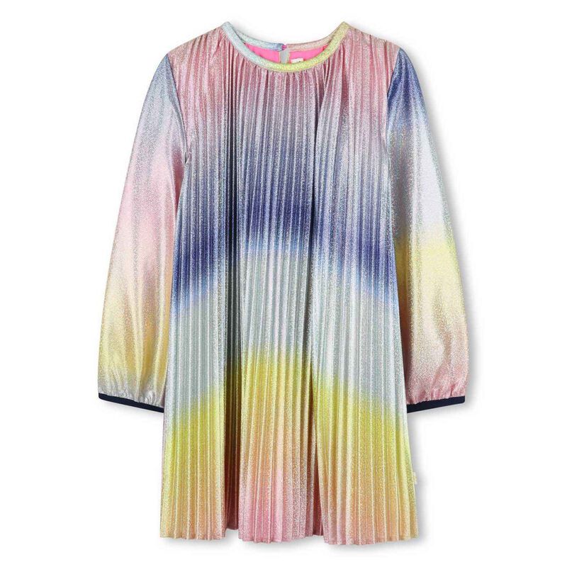 Billieblush LS Shiny Pleated Dress 8Y-10Y image number 0