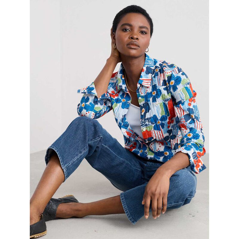 Seasalt Cornwall Larissa Shirt Table Sketch Chalk image number 2