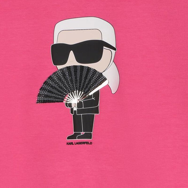Karl Lagerfeld Rhinestone Graphic Sweatshirt 6Y - 8Y image number 2